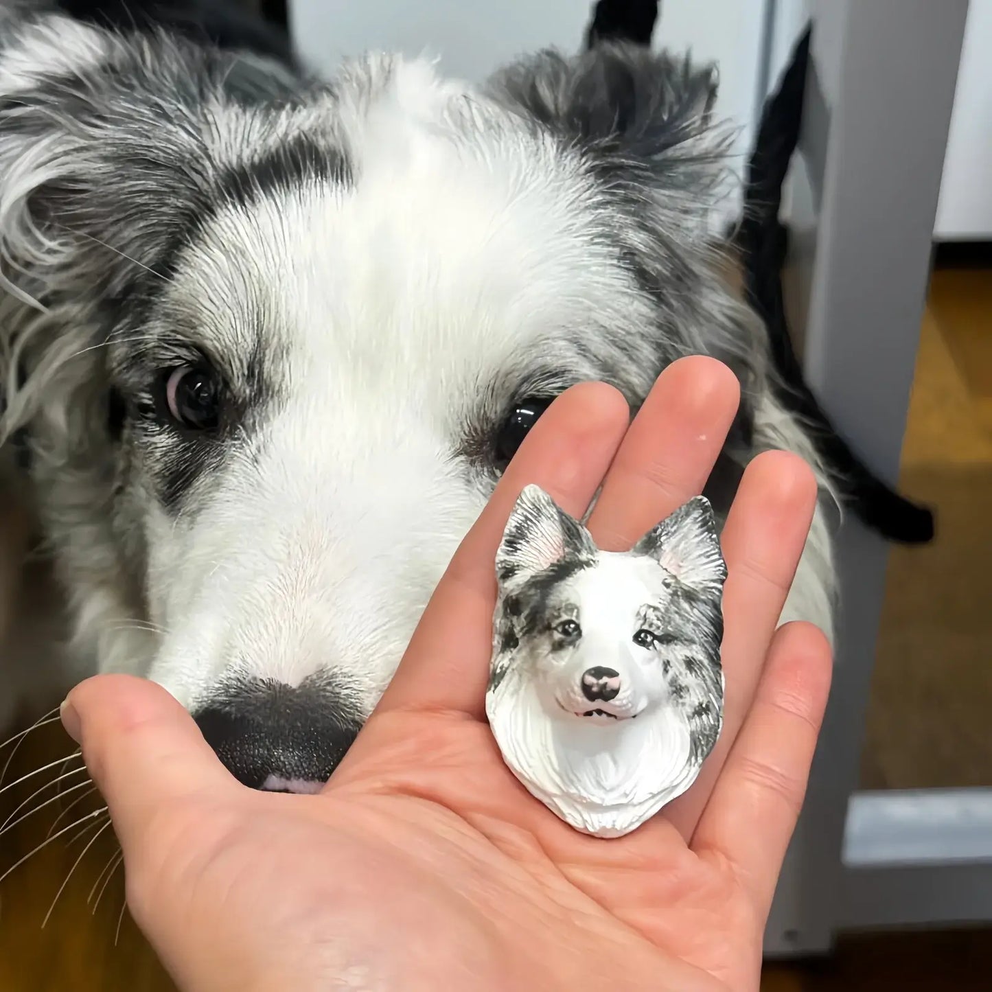 Customized plaster head fridge magnets